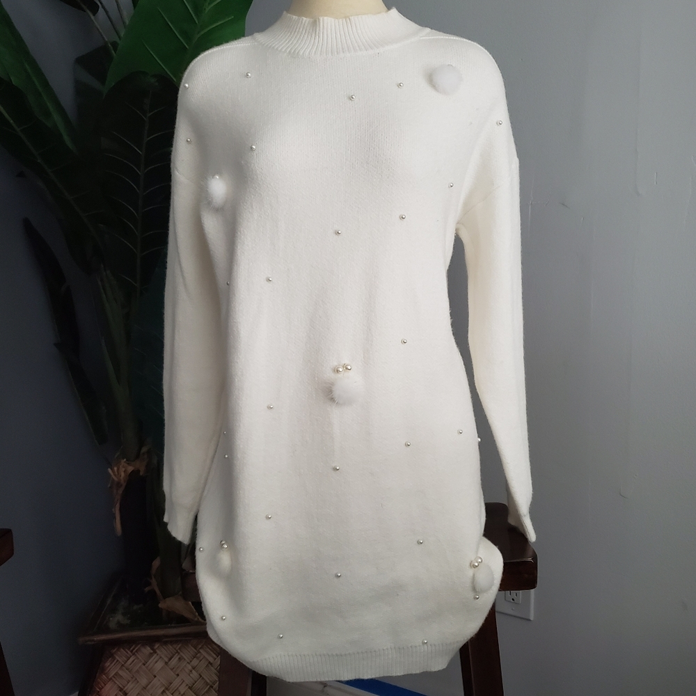 Baby soft long sleeve sweater dress